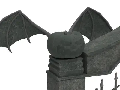 Halloween Gate 3D model