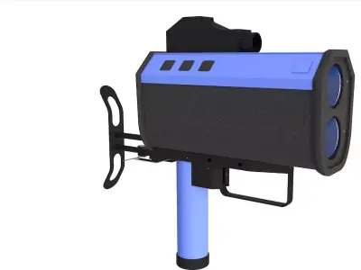 Traffic laser speed 3D model