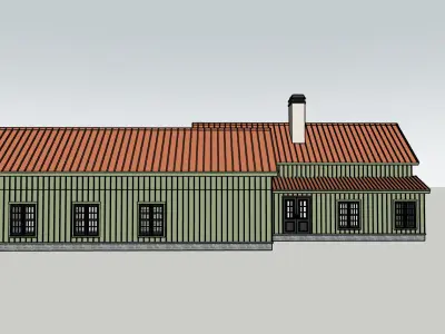 SageTone And Copper Roof Designs 3D Model 3D model