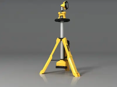 DEWALT 20v Tripod Light DCL079B Low-poly 3D model