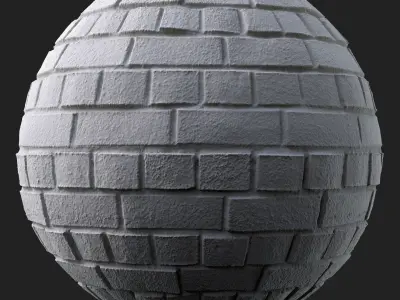3D Scanned Seamless Bricks Texture