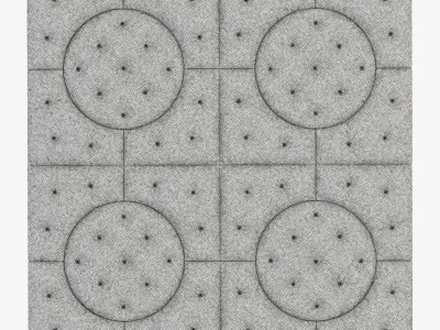 Decorative wall phiolet panel 3D model