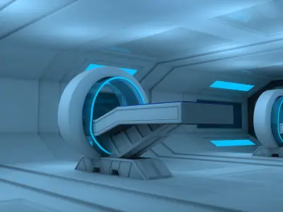 Sci Fi Room 3D model 54