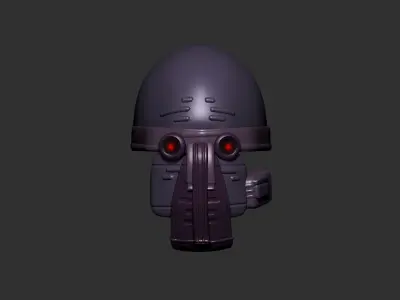 helmet high poly sculpt 3d printable  3D model 145