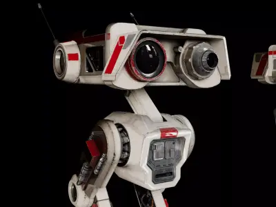 BD-1 Droid - Rigged and Textured Jedi Fallen Order 3D  Model Low-poly 3D model