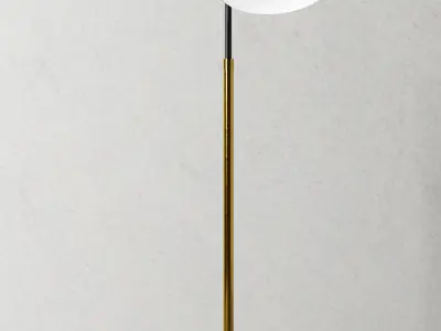 Cylinder task floor lamp 3D model Free 3D model