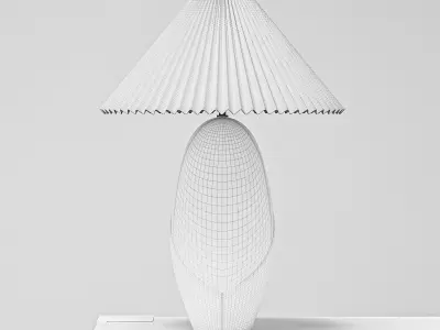 The Enora Pieced Vellum Table Lamp 3D model