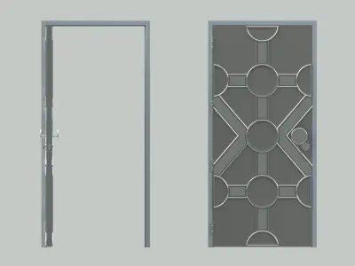 Door sets 3 3D model