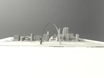 Downtown St Louis Missouri 3D model