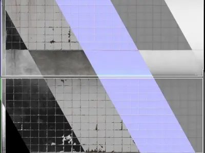 old mosaic wall - VR AR Texture