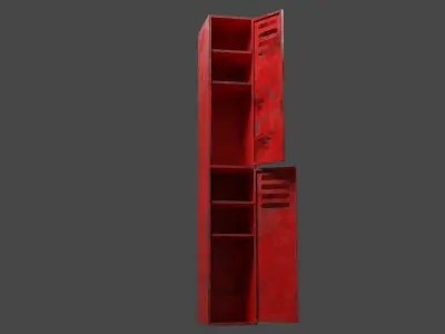 Damaged Locker 3D model