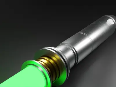Asajj Ventress Padawan Lightsaber - 3D Print Model 3D print model