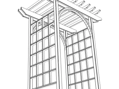 Arbor Trellis Style 1 3D model