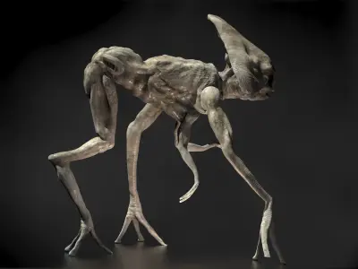 Alien from War of the Worlds Low-poly 3D model