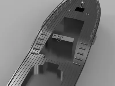 1-350 IJN 15m Motor Boat STL 3D print model