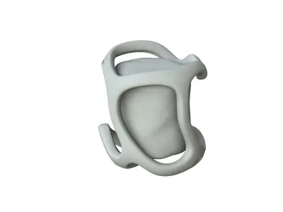 SciFi Shape Object Low Poly Low-poly 3D model 13