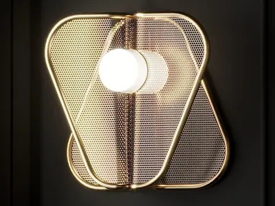 The Sovereign Wall Sconce by Studio Carol Egan 3D model