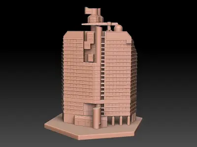 Lilla Bommen Swedish Skyscraper 3D print model