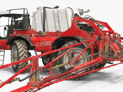  Agrifac Condor 5 Self-Propelled Crop Sprayer Dirty Red Rigged 