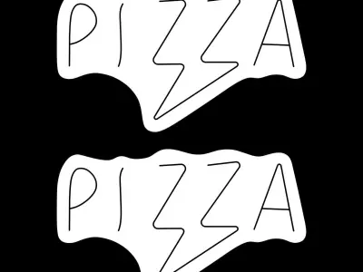 Pizza Neon Sign 3D model