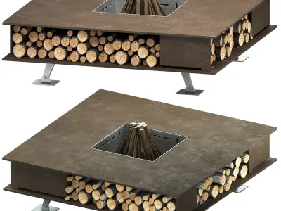 Fire pit toast 3D model