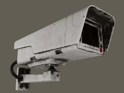 CCTV Camera Low-poly 3D model