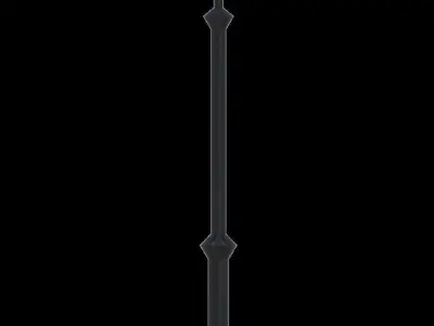 Street light fixture architectural scene lighting for street 3D model