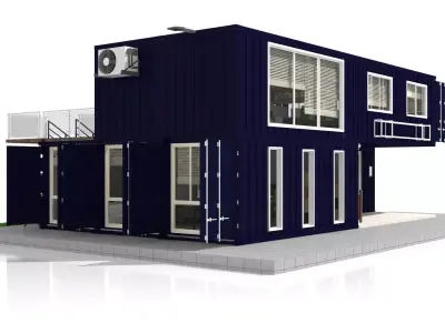 Container Office Building 3D model