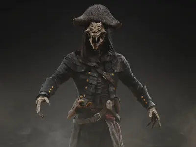 Captain Nathaniel Flint Low-poly 3D model