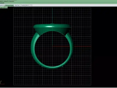 Axis gold Ring 3D print model