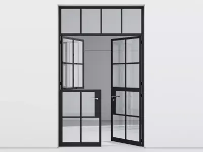 Aluminium door 248 3D model