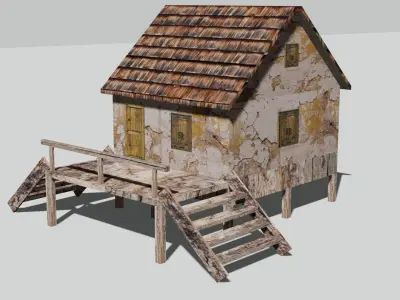 Old House Pack Exterior Low-poly 3D model