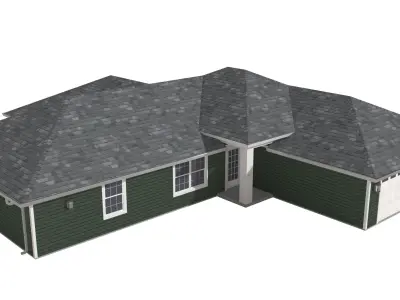 House-027 Low Poly 3D model