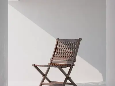 Wooden Chair - 1 of 7 3D model