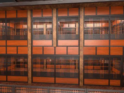 Medieval Fantasy House 09 with interior and exterior 3D model