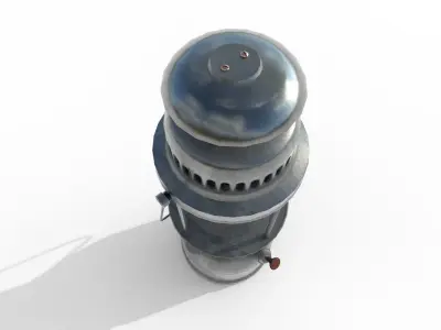 Ancient lamp Low-poly 3D model
