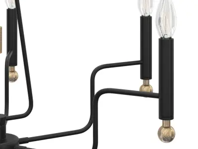 Baxley 6-Light Chandelier 3D model