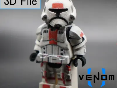 Old Republic Trooper Brick Armor 3D Print Model 3D print model