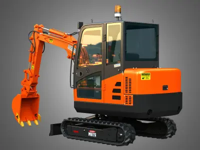 CLC T2500 AA Mini Pelle Hydraulic Excavator 3D model