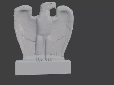 German wall eagle ww2  3D model