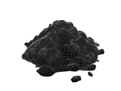 Pile of Dirt v1 003 Low-poly 3D model