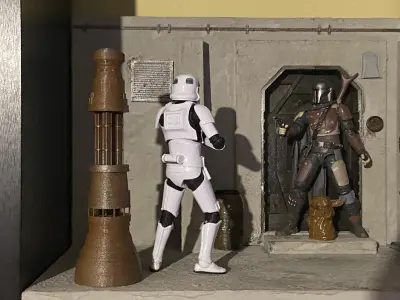 MANDALORIAN NEVARRO DIORAMA 3D print model