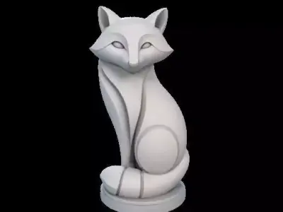 Minimalist Raccoon Sculpture 3D print model