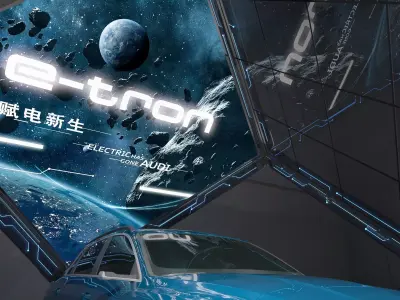 Exhibition Stand Stall Booth Low-poly 3D model