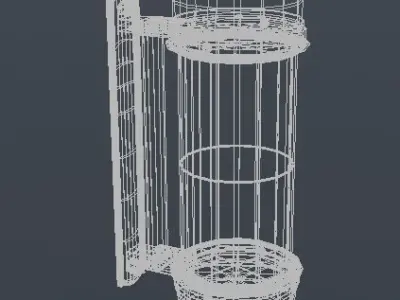 Barber pole 3D model