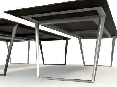 AXY Comfort Extension Desk Table 3D model