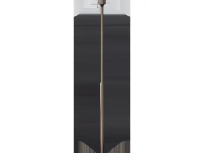 TELLBYUN Floor lamp nickel-plated  milky glass135 cm 3D model