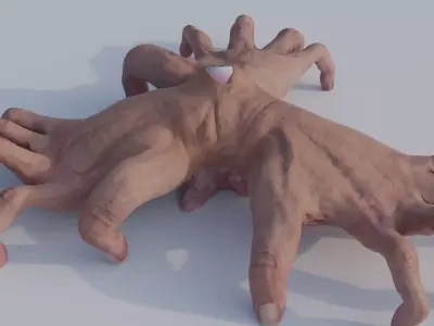 Grotesque Hand Monster 3D model