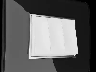 Curved Switch Board 3D model