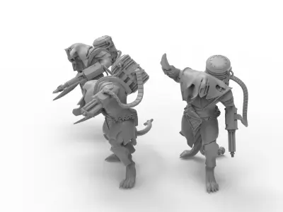 Cheese Stealer Cult - Vermin Ogres 3D print model